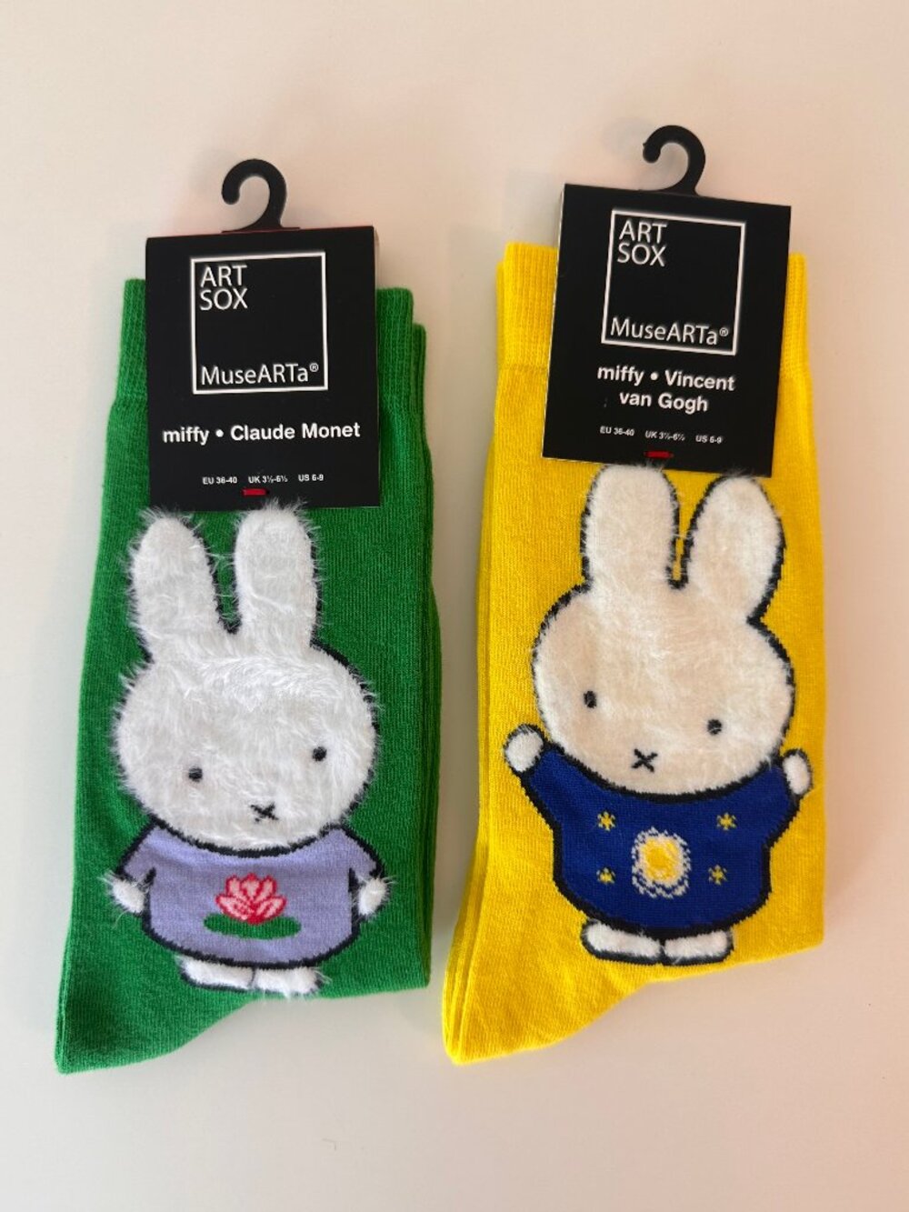 MuseARTa Art Sox Miffy x Claude Monet + Vincent van Gogh